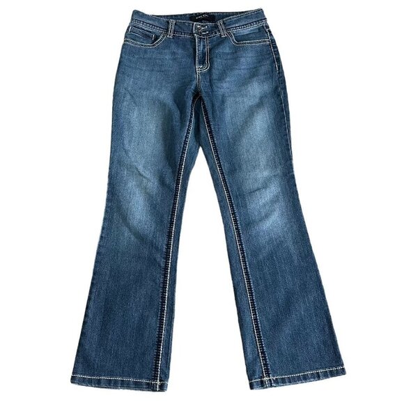 Nine West Bootcut Mid Rise Blue Jeans Women's Size 6/27 Average - Picture 1 of 5